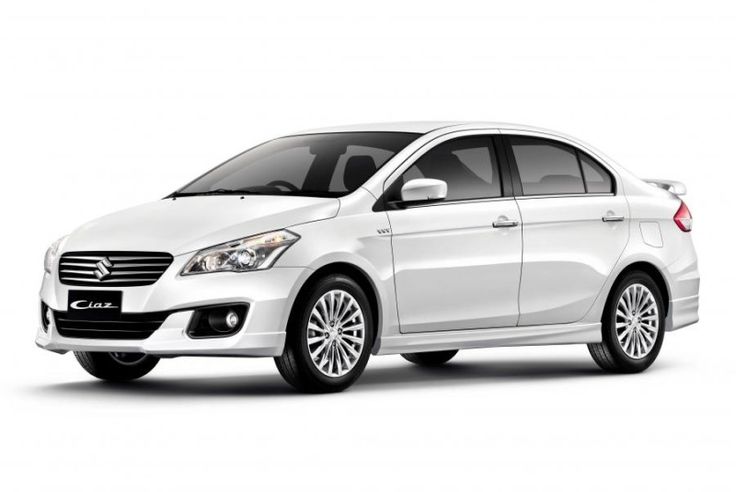 White Maruti Suzuki Ciaz sedan