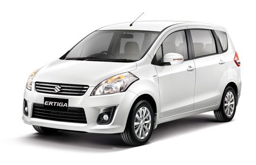 White Maruti Suzuki Ertiga MPV