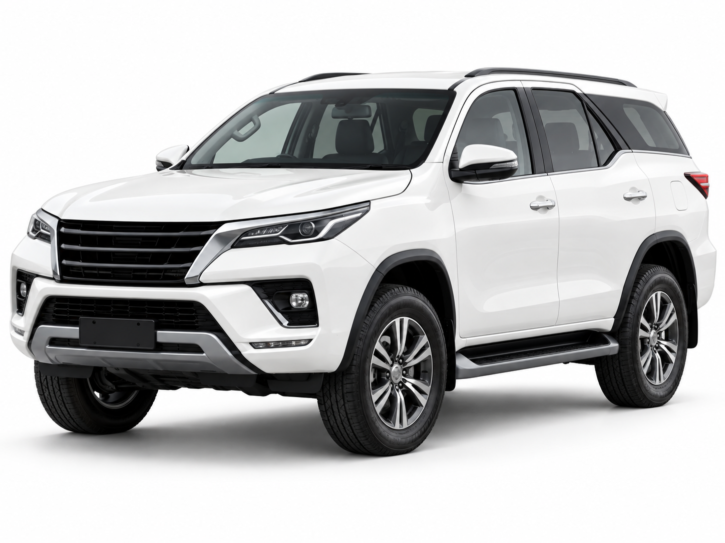 White premium Fortuner SUV