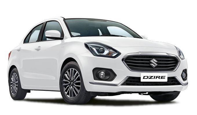 White Maruti Suzuki Swift Dzire